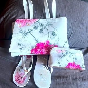 Ted Baker tote with pouch and matching sandals